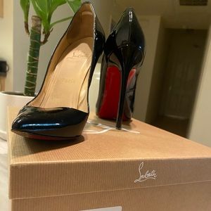Christian Louboutin So Kate Patent Pointed-Toe Red Sole Pump